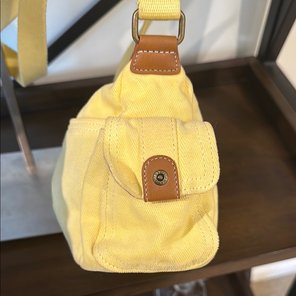 Fossil Yellow Crossbody Bag Casual Style - Picture 6 of 14